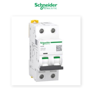 Disjoncteur Schneider iC60N 6A 2P Courbe D – Industriel - Schneider - Electro Andalous Maroc