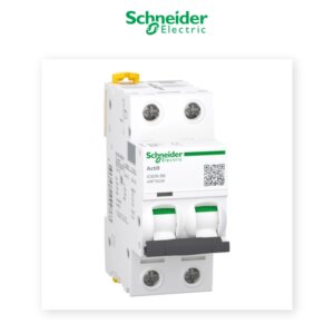 Disjoncteur Schneider iC60N 6A 2P Courbe B – Industriel - Schneider - Electro Andalous Maroc