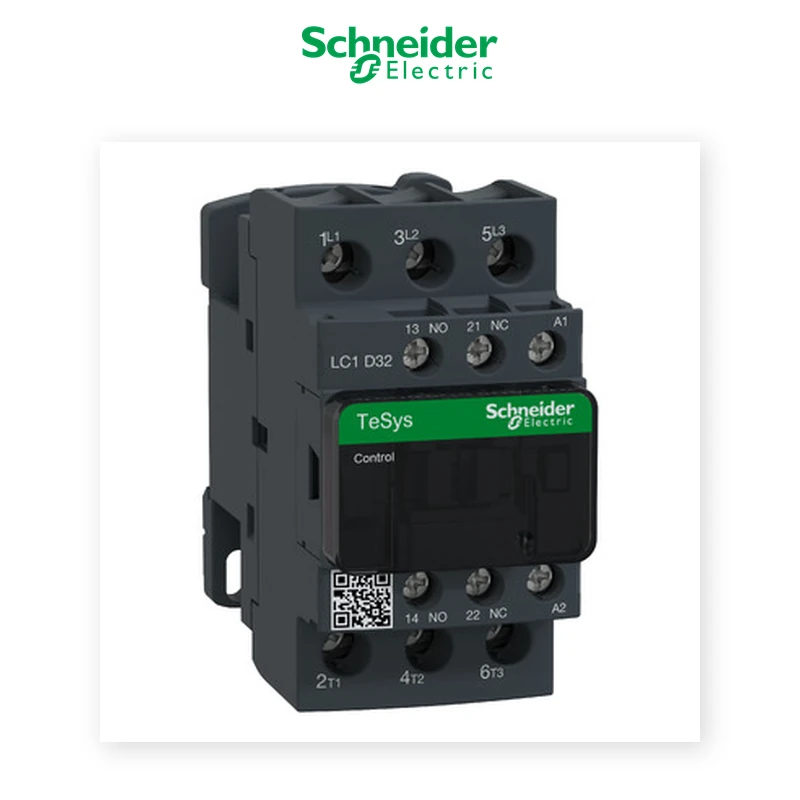 Contacteur Schneider TeSys D 32A Bobine 24V AC – LC1D32B7 - Schneider - Electro Andalous Maroc