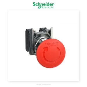 Arrêt d'Urgence Champignon Rouge Schneider Harmony XB4 Métal – Commande Industrielle - Schneider - Electro Andalous Maroc