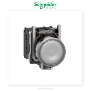 Bouton lumineux blanc 24V Schneider Harmony XB4 Ø22 – Métal - Schneider - Electro Andalous Maroc
