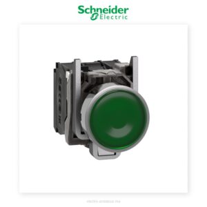 Bouton lumineux vert 230V Schneider Harmony XB4 Ø22 – Métal - Schneider - Electro Andalous Maroc