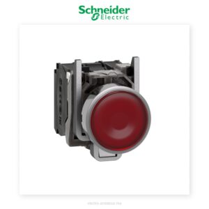 Bouton lumineux rouge 230V Schneider Harmony XB4 Ø22 – Métal - Schneider - Electro Andalous Maroc