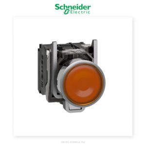 Bouton lumineux orange 230V Schneider Harmony XB4 Ø22 – Métal - Schneider - Electro Andalous Maroc
