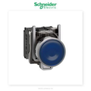 Bouton lumineux blanc 230V Schneider Harmony XB4 Ø22 – Métal - Schneider - Electro Andalous Maroc