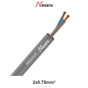 Câble Souple H05VV-F 2x0.75mm² Nexans – Flexible 300/500V - Nexans - Electro Andalous Maroc