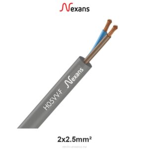 Câble Souple H05VV-F 2x2.5mm² Nexans – Flexible 300/500V - Nexans - Electro Andalous Maroc