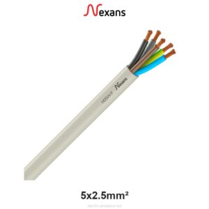 Câble Souple H05VV-F 5x2.5mm² Nexans – Flexible 300/500V - Nexans - Electro Andalous Maroc
