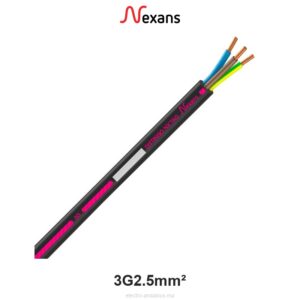 Câble R2V 3G2.5mm² Nexans – Cuivre Rigide 0.6/1kV Prises - Nexans - Electro Andalous Maroc