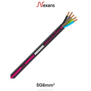 Câble R2V 5G6mm² Nexans Distingo – Cuivre Rigide 0.6/1kV - Nexans - Electro Andalous Maroc