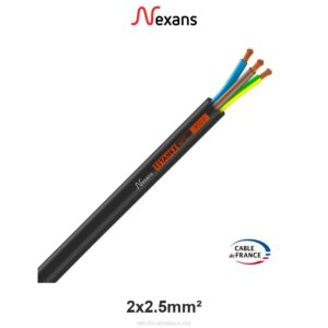 Câble TITANEX H07RN-F 2x2.5mm² Nexans – Industriel Caoutchouc - Nexans - Electro Andalous Maroc