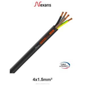 Câble TITANEX H07RN-F 4x1.5mm² Nexans – Industriel Caoutchouc - Nexans - Electro Andalous Maroc