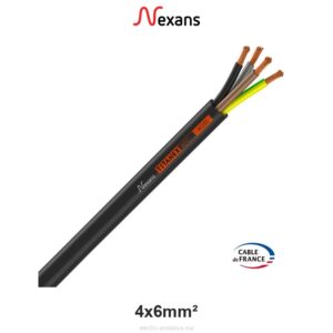 Câble TITANEX H07RN-F 4x6mm² Nexans – Industriel Caoutchouc - Nexans - Electro Andalous Maroc