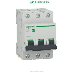 Disjoncteur Schneider Easy9 6A 3P – Protection Triphasée - Schneider - Electro Andalous Maroc