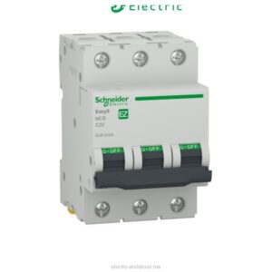 Disjoncteur Schneider Easy9 20A 3P – Protection Triphasée - Schneider - Electro Andalous Maroc