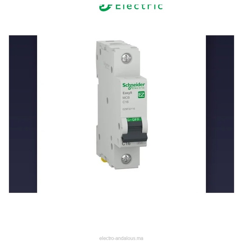 Disjoncteur Schneider Easy9 32A 1P+N – Protection Bipolaire Compacte - Schneider - Electro Andalous Maroc
