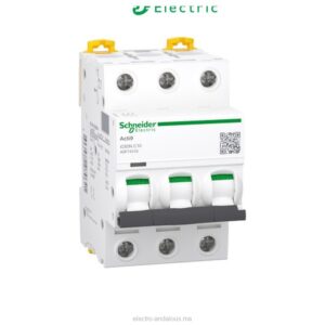 Disjoncteur Schneider Acti9 iC60N 10A 3P – Protection Triphasée Pro - Schneider - Electro Andalous Maroc