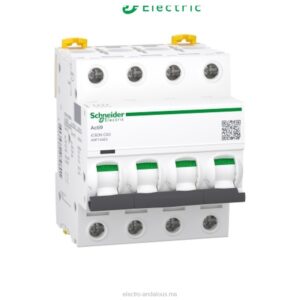 Disjoncteur Schneider Acti9 iC60N 63A 4P – Protection Tétrapolaire - Schneider - Electro Andalous Maroc
