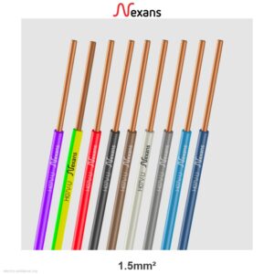 Fil Électrique H07V-U Rigide 1.5mm² Bleu Nexans – 450/750V 100m - Nexans - Electro Andalous Maroc