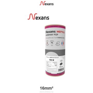 Fil Électrique H07V-R Semi-Rigide 16mm² Noir Nexans – 450/750V 100m - Nexans - Electro Andalous Maroc