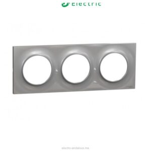 Plaque de Finition 3 Postes Blanc Schneider Odace Blanc – Appareillage Résidentiel - Schneider - Electro Andalous Maroc