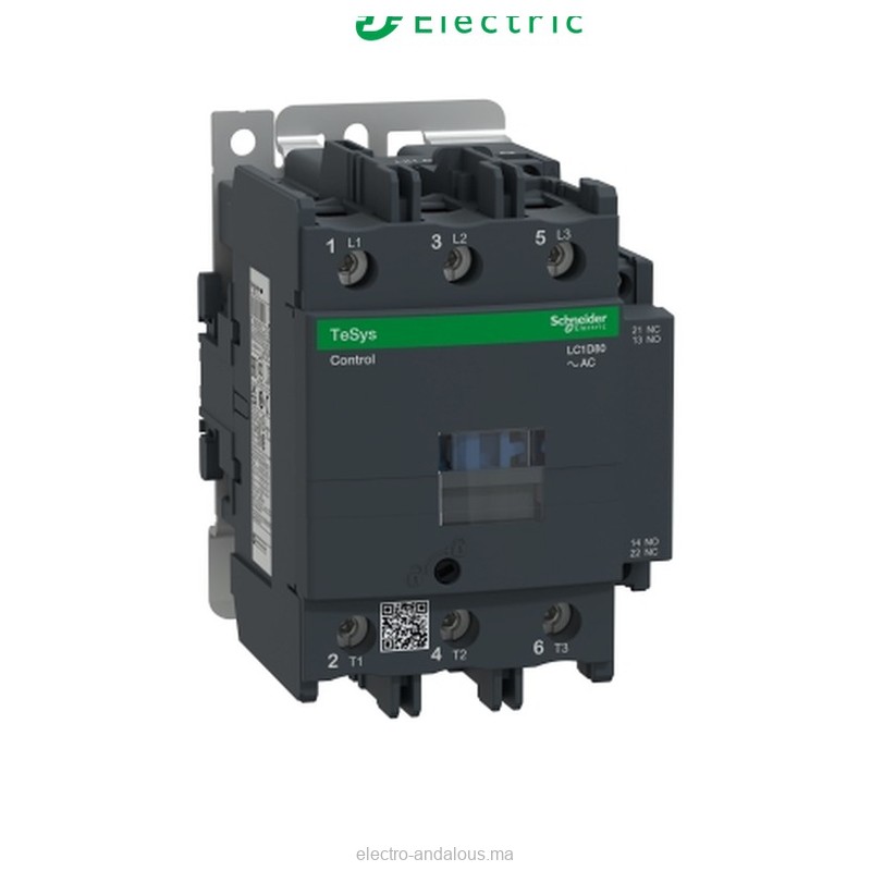 Contacteur Schneider TeSys D 80A LC1D80 – Commande Moteur 37kW - Schneider - Electro Andalous Maroc
