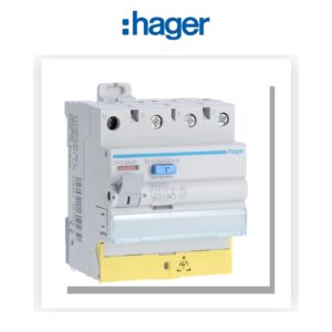 Interrupteur différentiel 63A 300mA 3P+N type AC SEL à bornes décalées Hager CPC863F - Electro Andalous Maroc