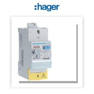 Interrupteur différentiel 2 poles 63 A 30 mA Type A à Borne décalée SanVis Hager CDS765F - Electro Andalous Maroc