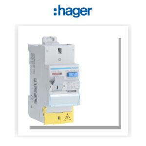 Interrupteur différentiel 2 poles 63 A 30 mA Type AC à Borne décalée SanVis Hager CDS764F - Electro Andalous Maroc
