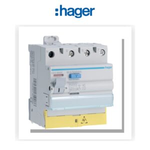 Interrupteur différentiel 63A 30mA 3P+N type AC à bornes décalées Hager CDC863F - Electro Andalous Maroc