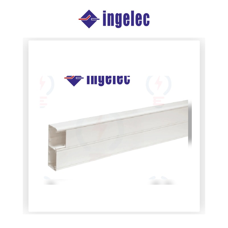 Plinthe Goulotte INGELEC 2 Compartiments 150x55mm (Réf: PN15055) - Electro Andalous Maroc