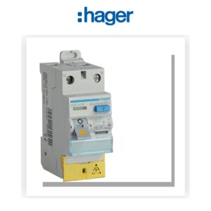 Interrupteur différentiel 2 poles 40 A 30 mA Type F à Borne décalée 50/60 Hz Hager CDF747F - Electro Andalous Maroc