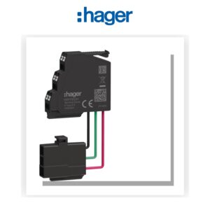 Connecteur d'aux type A 6/3 pour AX, MO, FS, RTC, UV, SH, CC (pièce détachée) Hager HWY950HSA - Electro Andalous Maroc