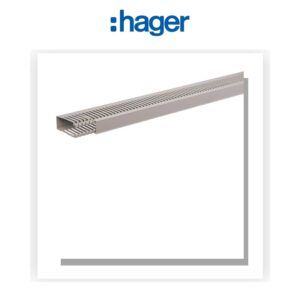 Goulotte de câblage horizontale avec couvercle 80x30x629mm pour série quadro Hager UC913 - Electro Andalous Maroc