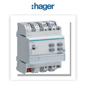 Module tableau 4 entrées filaires 230V KNX filaire Hager TXA304 - Electro Andalous Maroc