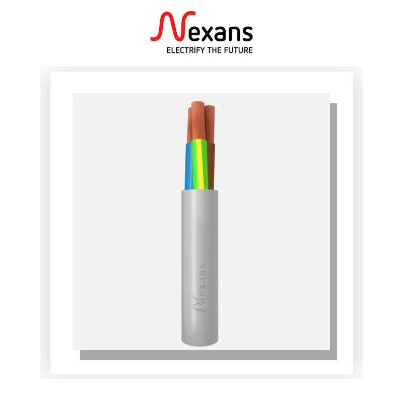 Cable souple H05VV-F Nexans H05 VVF |SV1V| 2x4 Gris - SOUPLEX+ - ref. 57136244608 - Electro Andalous Maroc
