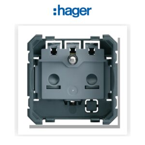 Prise de courant gallery 2P+T à puits, pack de 50 Hager WXF100B50 - Electro Andalous Maroc