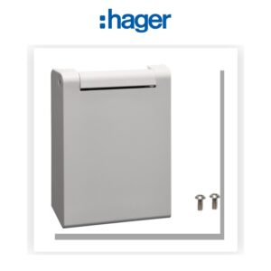witty pièce détachée - kit couvercle prise gris pour borne witty XEV1K ou XEV1R Hager XEVS100 - Electro Andalous Maroc