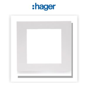 Plaque gallery plastique pour thermostat KNX WKT510 et WKT511 gallery pure Hager WXP0009 - Electro Andalous Maroc