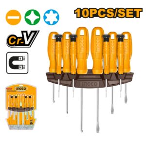 INGCO Jeu de 10 Tournevis et Tournevis de Precision - HKSD1058 - Electro Andalous Maroc