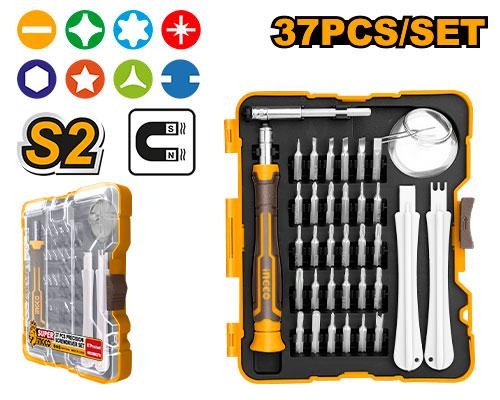 INGCO Jeu de Tournevis de Precision 37 Pcs - HKSDB0378 - Electro Andalous Maroc