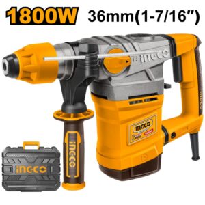 INGCO Marteau Perforateur Sds Plus 1800W 36MM + 5 Access - RH18008 - Electro Andalous Maroc