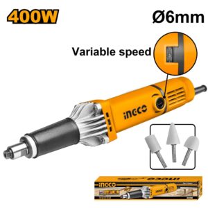 INGCO Meuleuse Droite 6MM 400W + 3 Accessoires - PDG4003 - Electro Andalous Maroc