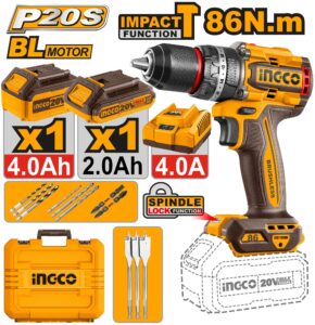 INGCO Perceuse Visseuse 20V 86NM Brushless - CIDLI20868 - Electro Andalous Maroc