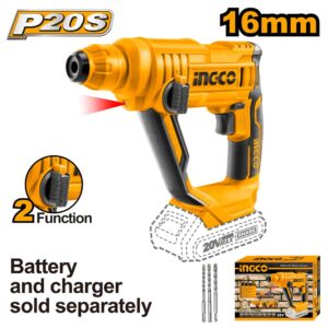INGCO Perforateur 13MM 20V (sans Batterie / chargeur) - CRHLI1601 - Electro Andalous Maroc