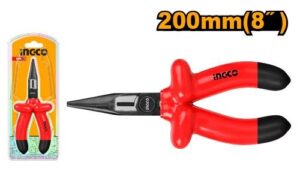 INGCO Pince a Long Nez Isolee 1000V 200mm(8 ») - HILNP01200 - Electro Andalous Maroc