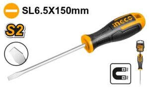 INGCO Tournevis a Fente D:6.5mm L:150mm - HS686150 - Electro Andalous Maroc