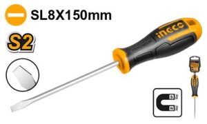 INGCO Tournevis a Fente D:8mm L:150mm - HS688150 - Electro Andalous Maroc