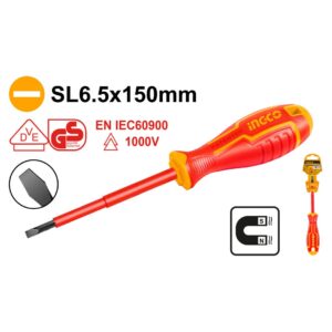 INGCO Tournevis Isole sl 6.5×150 - HISD816150 - Electro Andalous Maroc