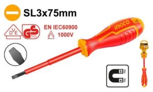 INGCO Tournevis Isole SL3.0×75 - HISD813075 - Electro Andalous Maroc